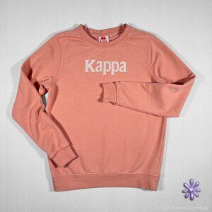 KAPPA Authentic Crewneck Pullover Sweatshirt | Coral Peach | Women's SMALL